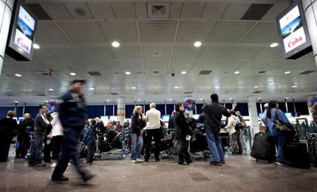 Montreal, Quebec, Saturday December 26, 2009-U.S.-bound passengers have had to wait for at least three hours at Pierre Elliott Trudeau Airport as a result of a security clampdown following the terrorist airplane incident in Detroit on Friday.