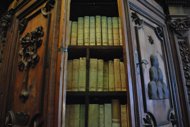 The Vatican Secret Archives on display in Rome. Vatican archives documenting centuries of European history including Galileo Galilei's trial documents and Martin Luther's excommunication went on public display for the first time Wednesday. (AFP Photo/Giovanni Ciarlo)