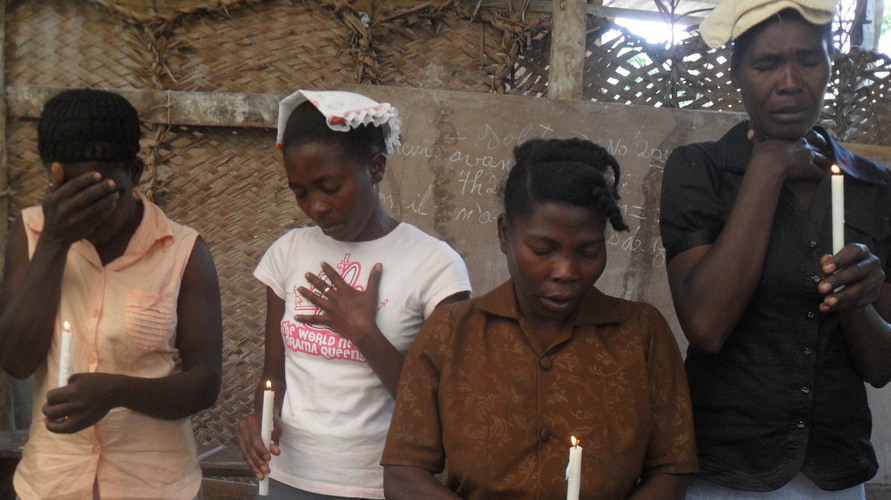 candle light vigil for cholera victims