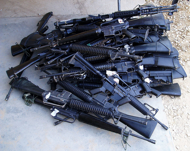 guns pile