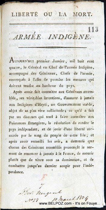 haiti liberte ou la mort